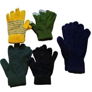 Set of 5 pairs of slip on gloves